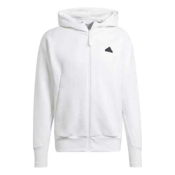 Adidas Sweatshirt Med Fuld Lynlås Z.n.e. Premium Hvid 2XL / Regular Mand