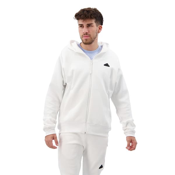 Adidas Sweatshirt Med Fuld Lynlås Z.n.e. Premium Hvid 2XL / Regular Mand