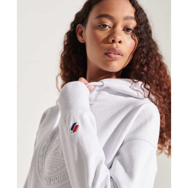 Superdry Luvtröja Expedition Emboss Boxy Vit XL Kvinna