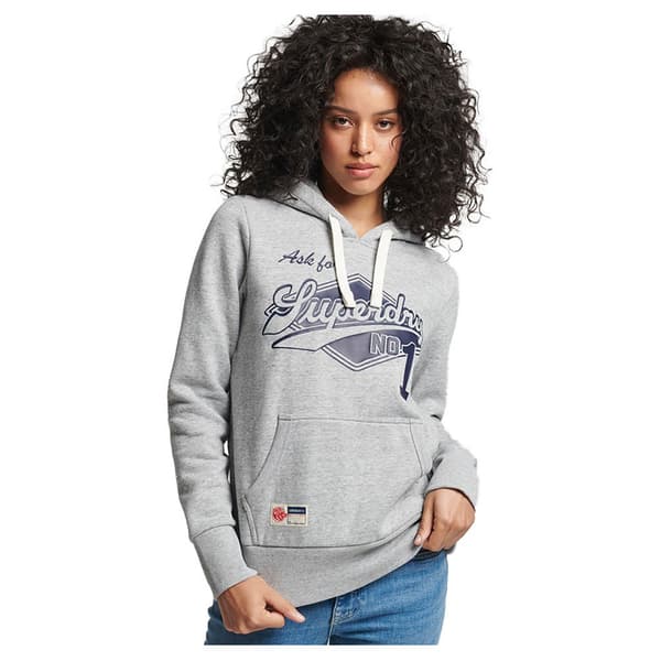 Superdry Huppari Vintage Script Style Coll Harmaa L Nainen
