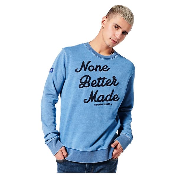 Superdry Sweatshirt Vintage Script Style Indg Blå XL Mand