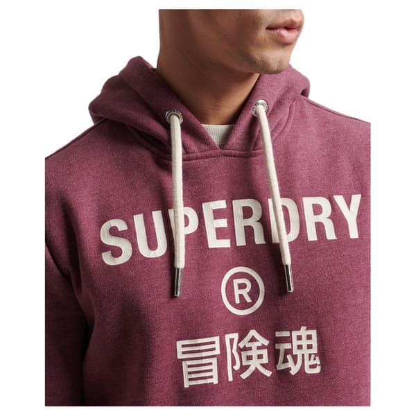 Superdry Huppari Vintage Corp Logo Marl Punainen M Mies