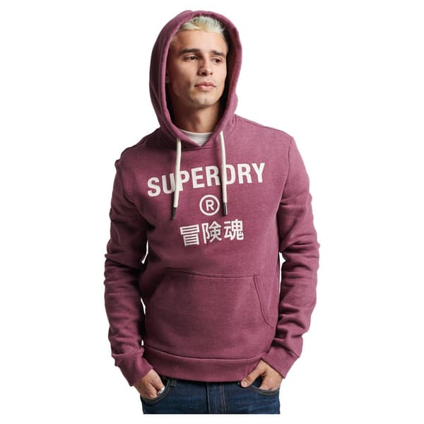 Superdry Huppari Vintage Corp Logo Marl Punainen M Mies