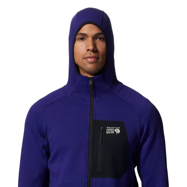 Mountain Hardwear Hættetrøje Power Grid Blå XL Mand