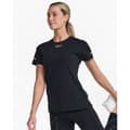 Miniatyrbild 5 av 10: 2xu Kortärmad T-shirt Light Speed Svart S Kvinna