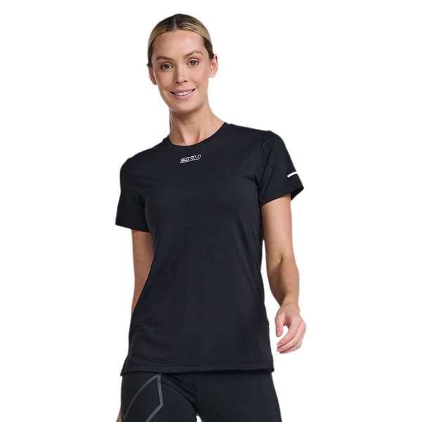 2xu Kortärmad T-shirt Light Speed Svart S Kvinna