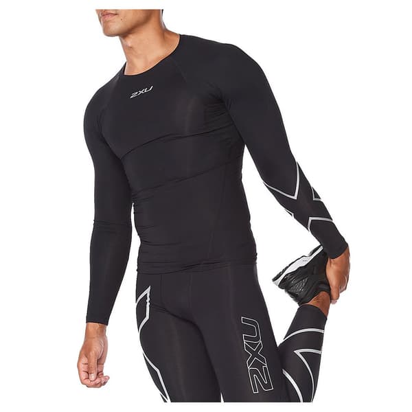 2xu Kompression Långärmad T-shirt Core Svart S Man