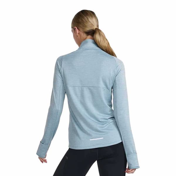 2xu T-shirt Med Halv Lynlås Ignition Grå XL Kvinde