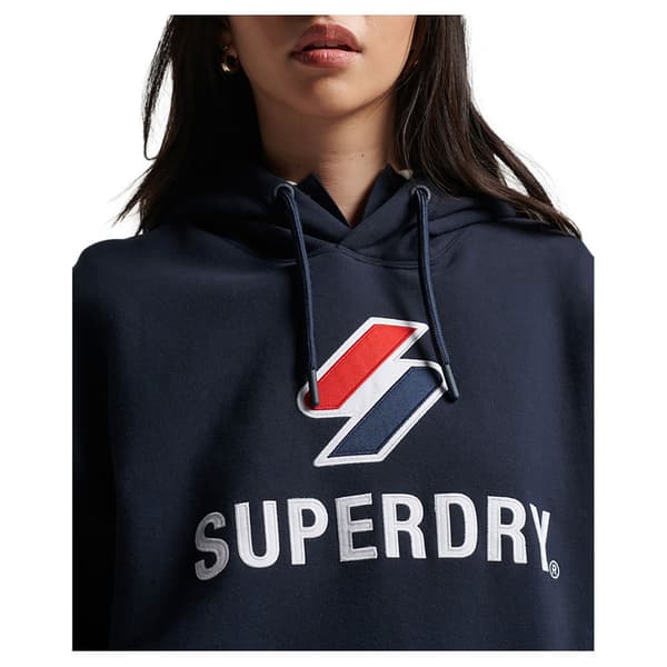 Superdry Huppari Code Sl Stacked Apq Os Sininen M-L Nainen