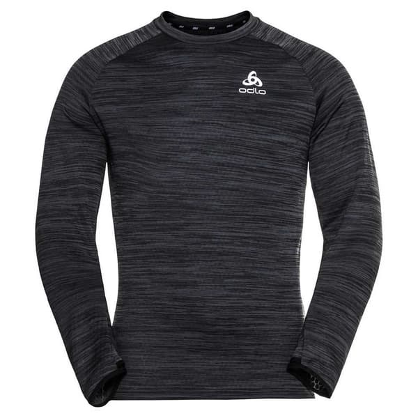 Odlo Langærmet T-shirt Run Easy Warm Sort L Mand