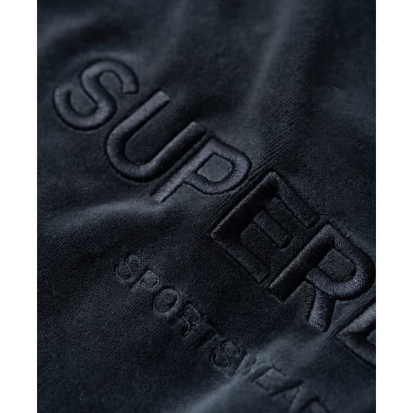 Superdry Tröja Velour Graphic Boxy Svart S Kvinna
