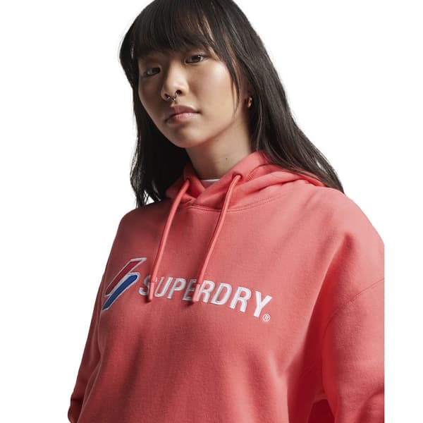 Superdry Luvtröja Code Sl Applique Os Orange M-L Kvinna