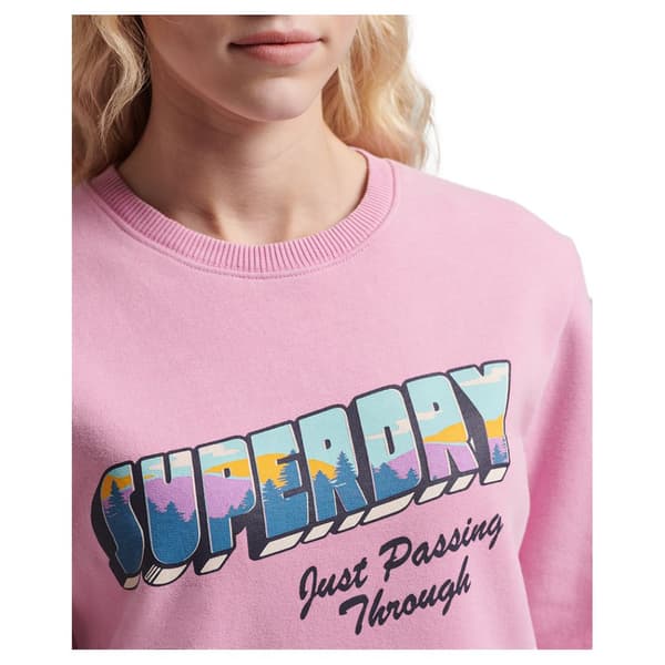 Superdry Sweatshirt Vintage Travel Rosa XS Kvinde
