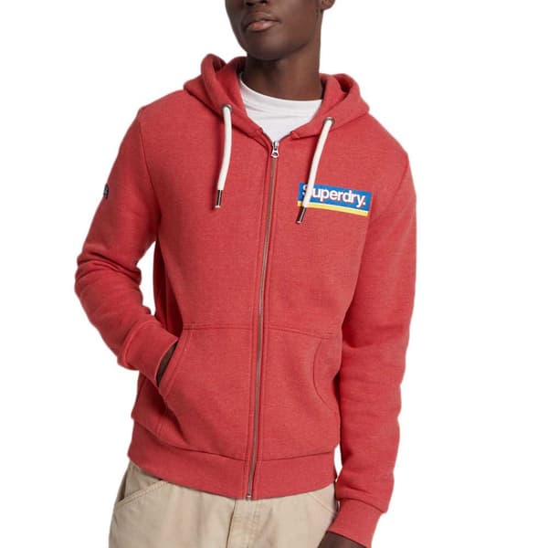 Superdry Sweatshirt Med Full Dragkedja Vintage Cl Seasonal Röd S Man