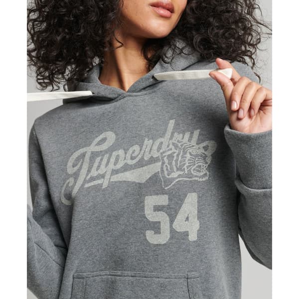 Superdry Luvtröja Vintage Script Style Coll Grå XS Kvinna