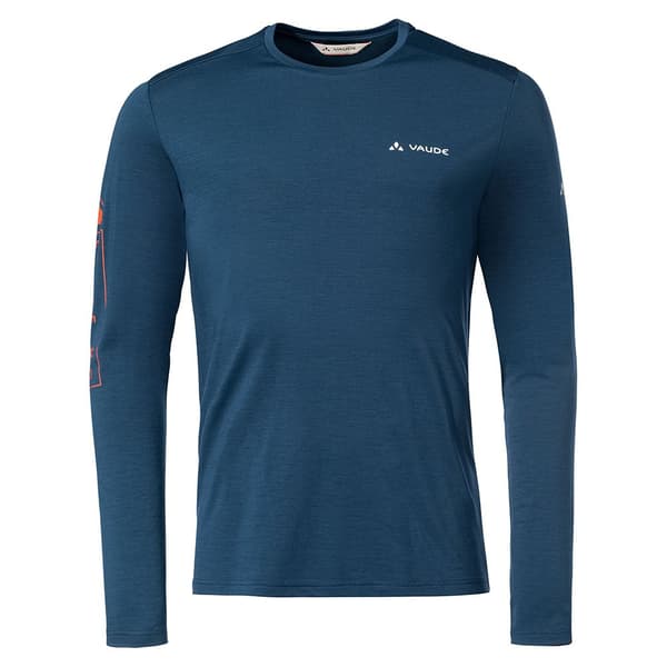 Vaude Långärmad T-shirt Monviso Wool Blå M Man