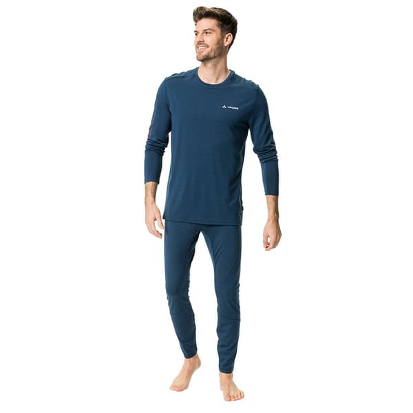 Vaude Långärmad T-shirt Monviso Wool Blå M Man