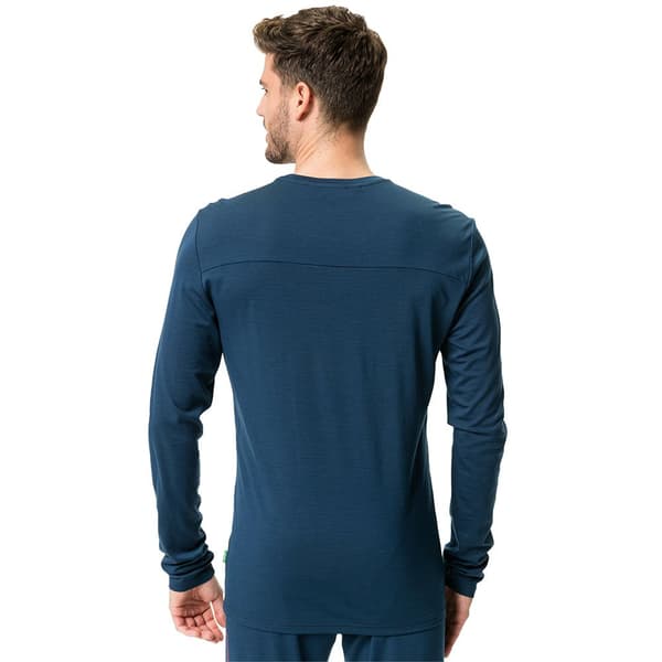 Vaude Långärmad T-shirt Monviso Wool Blå M Man