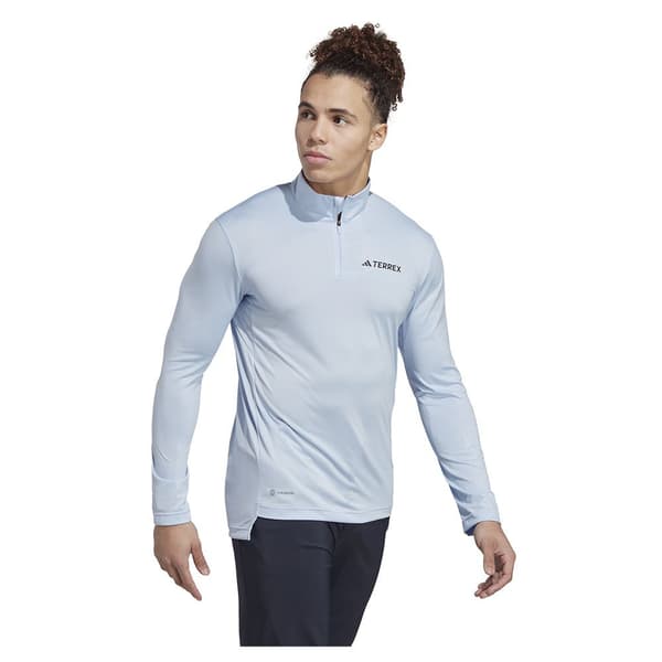 Adidas Långärmad T-shirt Mt Blå S Man