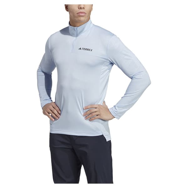 Adidas Långärmad T-shirt Mt Blå S Man