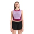 Pikkukuva 1 / 5: Icebreaker Hihaton T-paita Zone Knit Cropped Violetti M Nainen