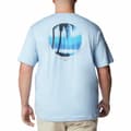 Miniatyrbillede 2 af 5: Columbia Kortærmet T-shirt Tech Trail Graphic Blå M Mand