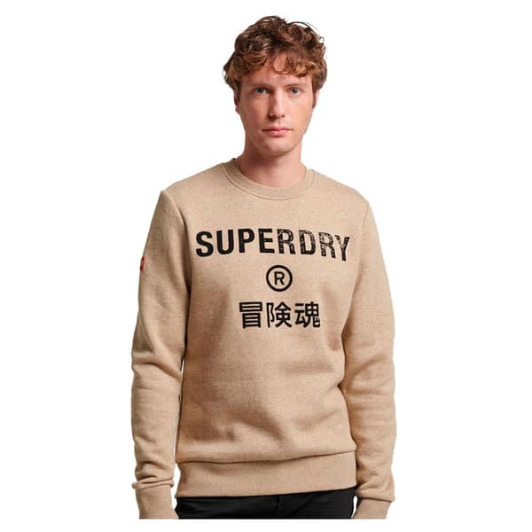 Superdry Tröja Workwear Logo Vintage Beige L Man