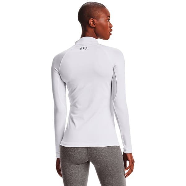 Under Armour Langærmet T-shirt Coldgear Authentics Mockneck Hvid S Kvinde