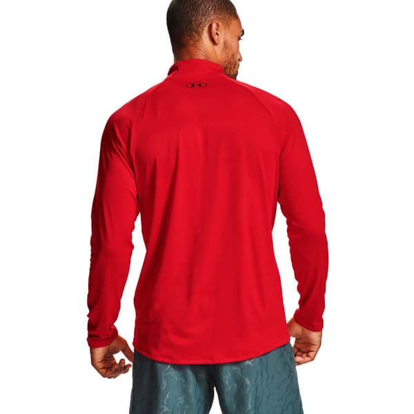 Under Armour T-shirt Med Halv Dragkedja Tech 2.0 Röd L / Regular Man