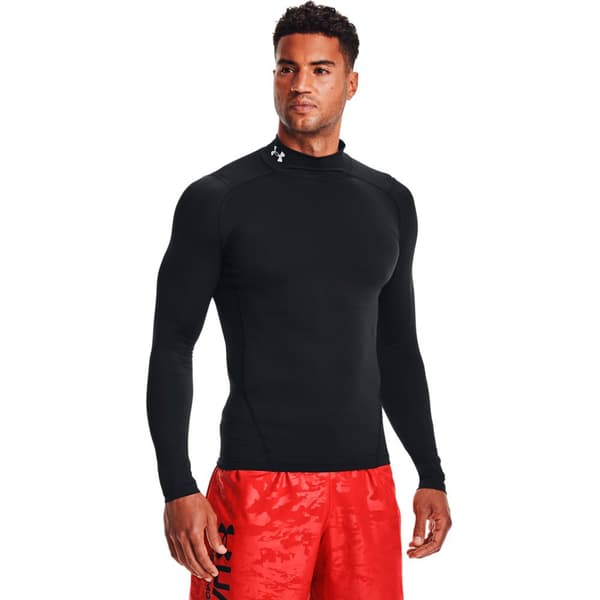 Under Armour Pitkähihainen T-paita Heatgear Armour Comp Mock Musta M / Regular Mies