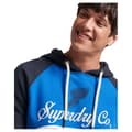 Miniatyrbillede 4 af 5: Superdry Hættetrøje Vintage Achilles Raglan Blå M Mand