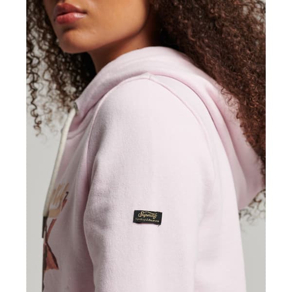 Superdry Hættetrøje Vintage Vl Narrative Ub Rosa XS Kvinde