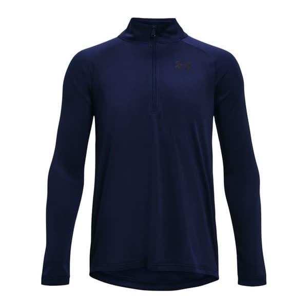 Under Armour T-shirt Med Halv Dragkedja Tech 2.0 Blå M Pojke