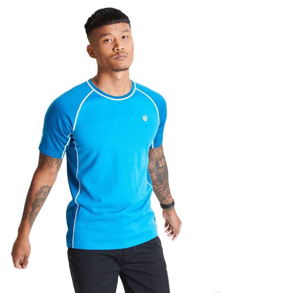 Dare2b Kortärmad T-shirt Conflux Blå XL Man
