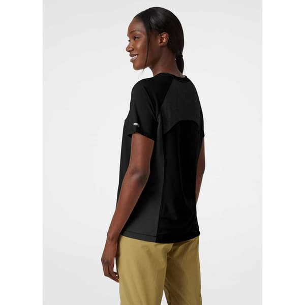 Helly Hansen Kortärmad T-shirt Tech Trail Svart M Kvinna