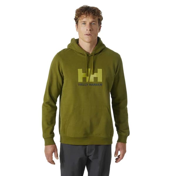 Helly Hansen Hoodie Sweatshirt Logo Grönt S Man