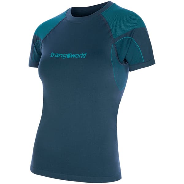Trangoworld Pilgrim T-shirt Med Korta ärmar Blå M Kvinna