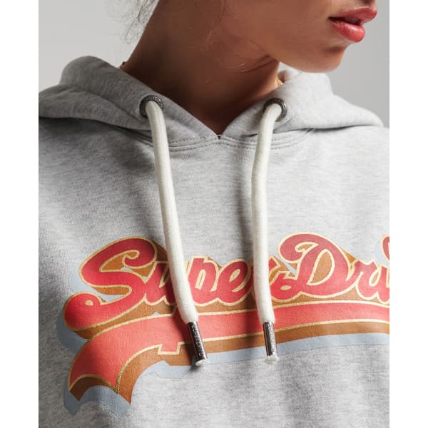 Superdry Luvtröja Vintage Vl Seasonal Ub Grå XS Kvinna