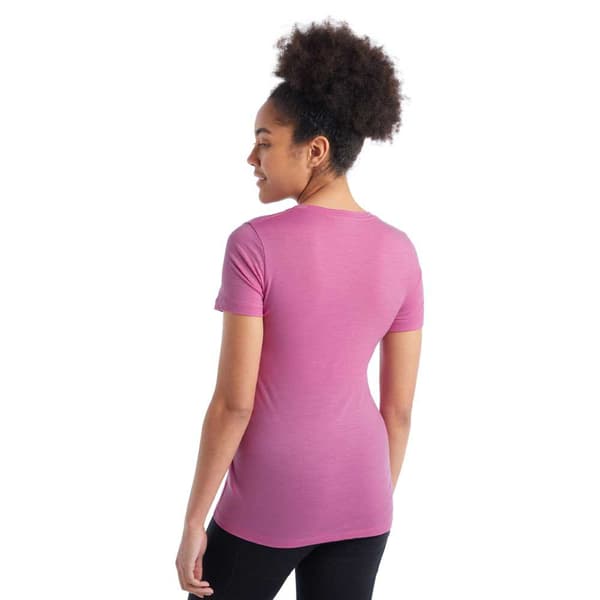 Icebreaker Lyhythihainen T-paita Tech Lite Ii Scoop Hill Sprint Merino Pinkki XS Nainen
