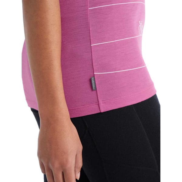 Icebreaker Lyhythihainen T-paita Tech Lite Ii Scoop Hill Sprint Merino Pinkki XS Nainen