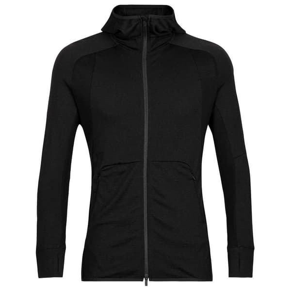 Icebreaker Huppari Zone Knit Zip Musta 2XL Mies