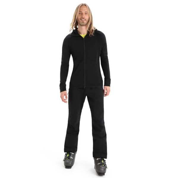 Icebreaker Huppari Zone Knit Zip Musta 2XL Mies