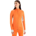 Miniatyrbillede 1 af 6: Icebreaker Sweatshirt Zone Knit Zip Orange M Kvinde