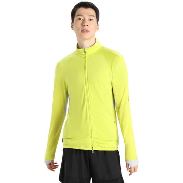 Icebreaker Huppari Zone Knit Zip Keltainen L Mies