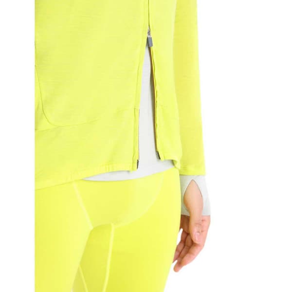 Icebreaker Huppari Zone Knit Zip Keltainen L Mies