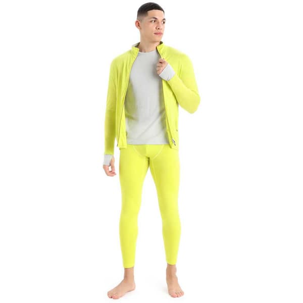 Icebreaker Huppari Zone Knit Zip Keltainen L Mies