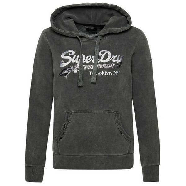 Superdry Huppari Vintage Logo Borough Harmaa XS Nainen