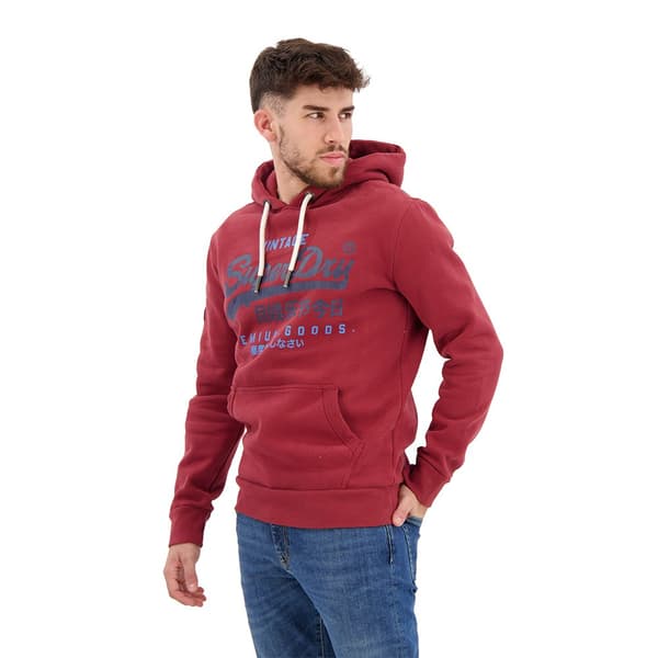 Superdry Luvtröja Classic Vintage Logo Heritage Röd S Man