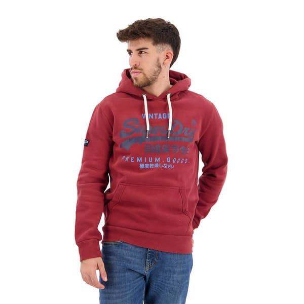 Superdry Luvtröja Classic Vintage Logo Heritage Röd S Man