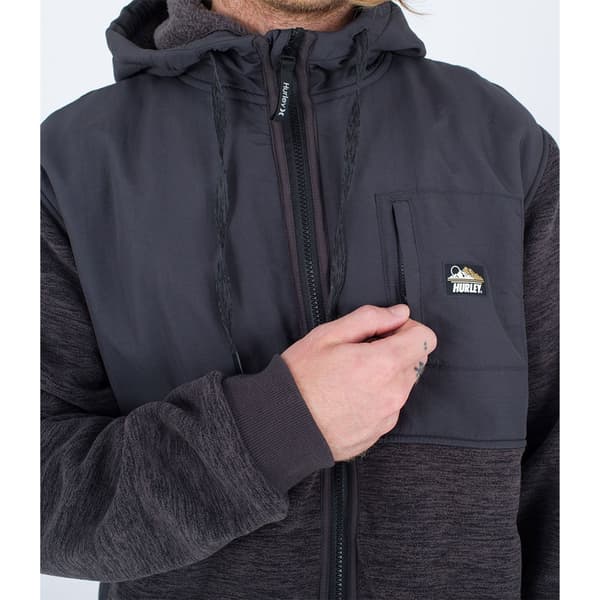 Hurley Full Vetoketjullinen Villapaita Huron Burrito Harmaa L Mies